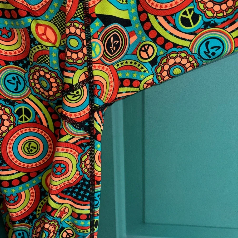 Zumba Love Long Leggings sz Large - Feel Good Dance Good new without tags - Picture 10 of 11